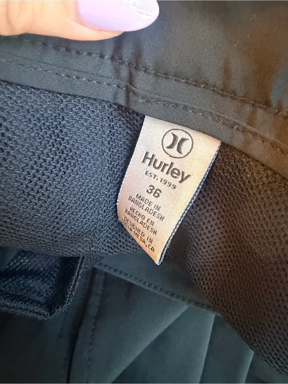 Hurley Men's Black Performance Shorts